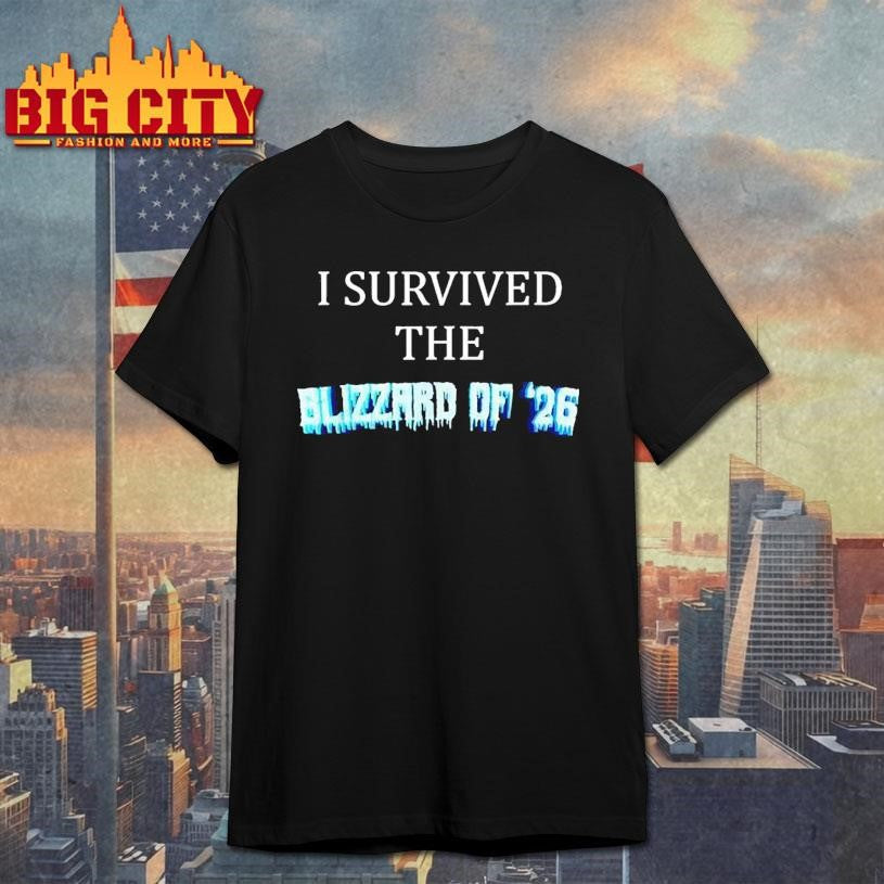 I Survived The Blizzard Of 2026 Frozen Snow Storm Shirt