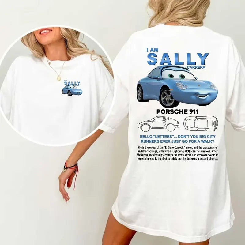 I am Sally T-Shirt DRG, Couples Car Sweatshirt DRG Comfort Womenswear Hoodie | InkThreadWorks.com