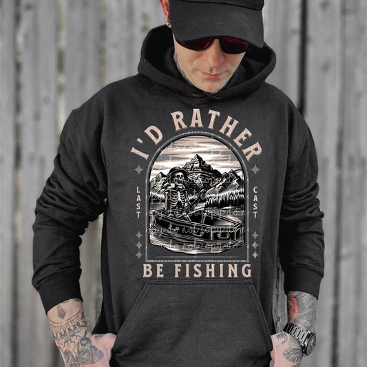 I'd Rather be Fishing DTF Transfers - THIS IS NOT A SHIRT Hoodie, Sweatshirt | InkThreadWorks.com