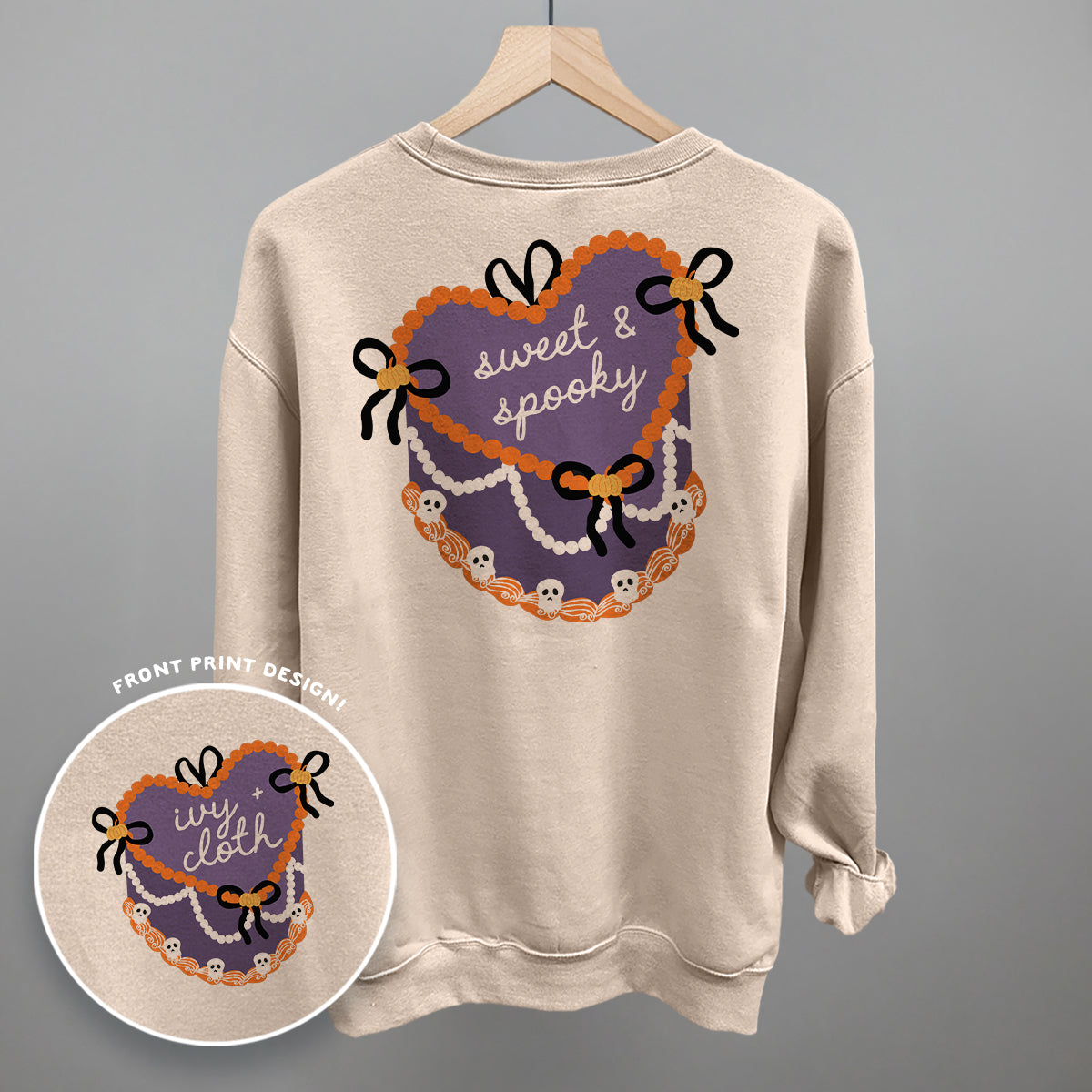 Sweet & Spooky Vintage Cake (Back Print)