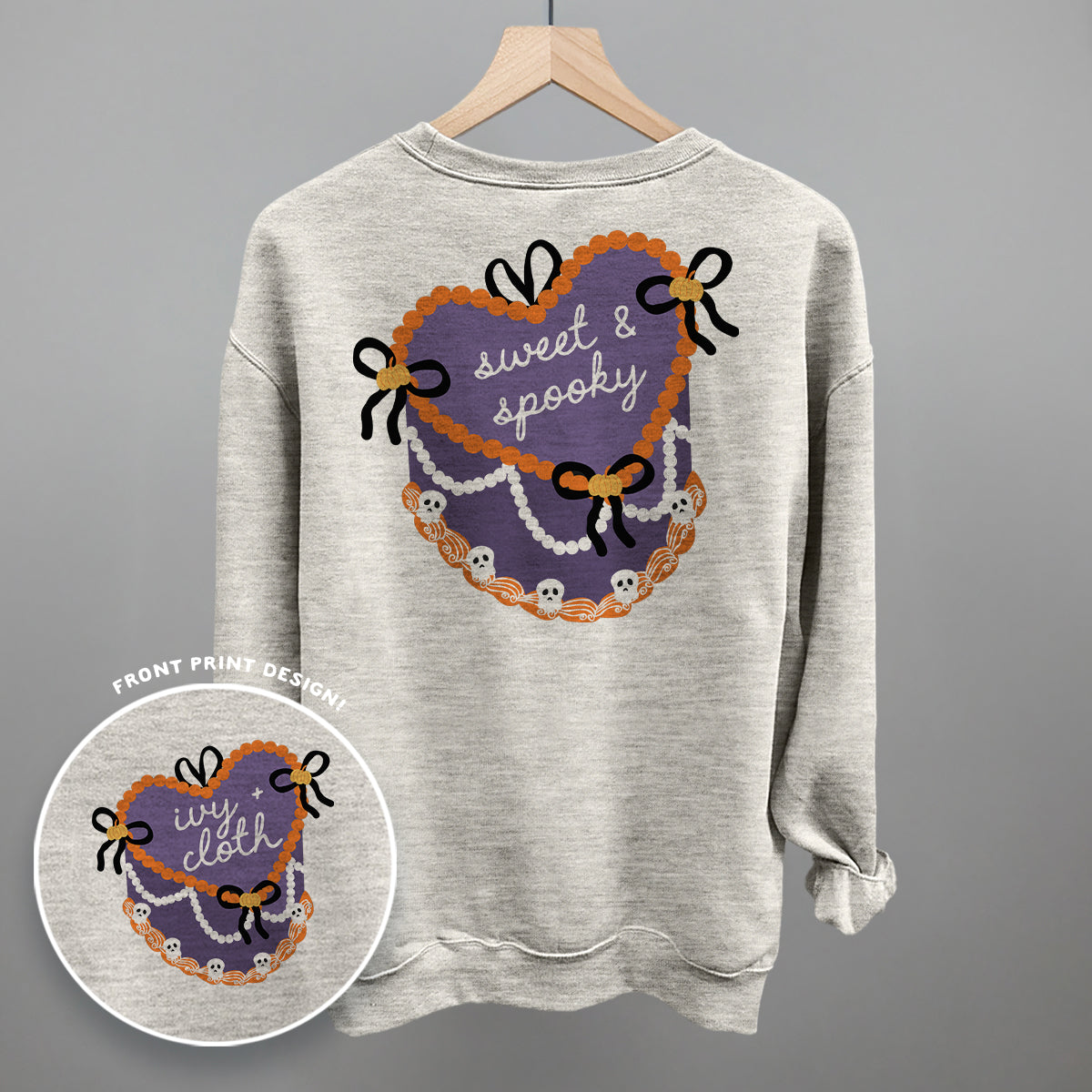 Sweet & Spooky Vintage Cake (Back Print)