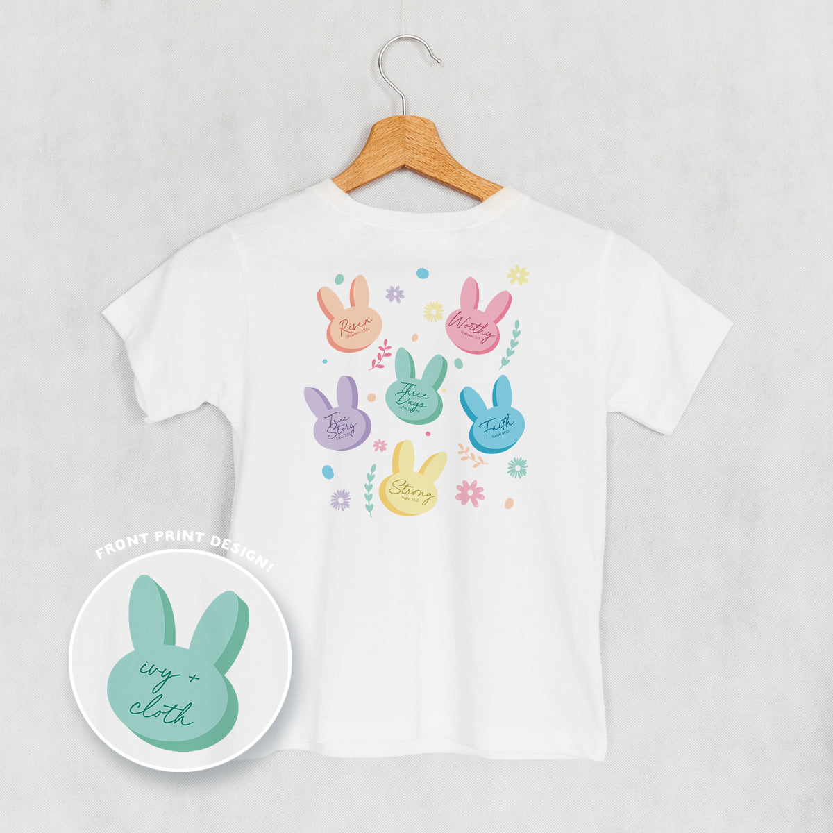 Pastel Bunny Bible Verses (Kids Back Print)