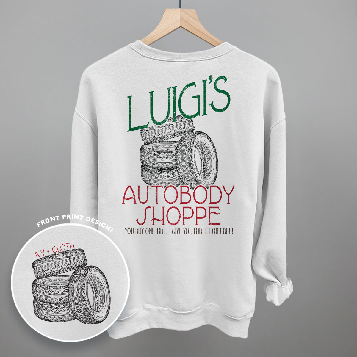 Luigi's Autobody Shoppe (Back Print)