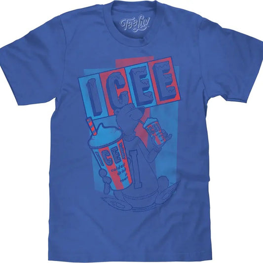 ICEE Polar Bear Big and Tall T-Shirt - Blue Hoodie, Sweatshirt | InkThreadWorks.com