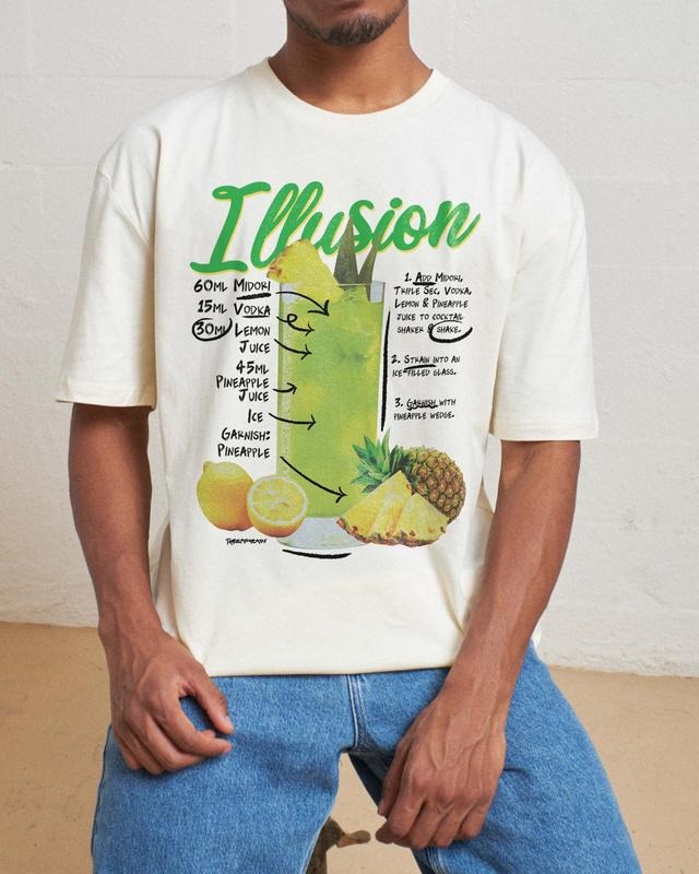 ILLUSION T-SHIRT, Men Summer Fashion Cotton, Cotton Menswear, S to 3XL Soft Top Hoodie, Sweatshirt | InkThreadWorks.com