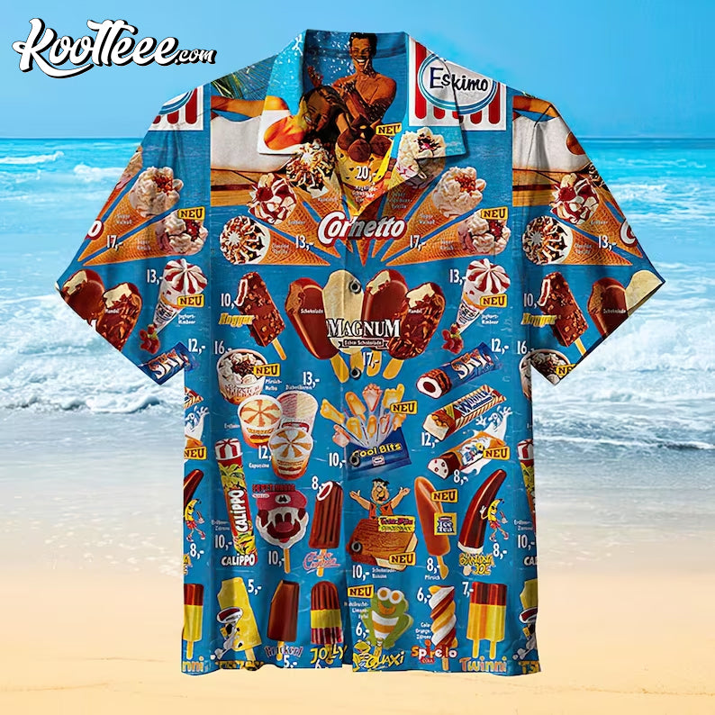 Ice Cream Funny Hawaiian Shirt