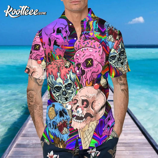 Ice Cream Halloween Hawaiian Shirt