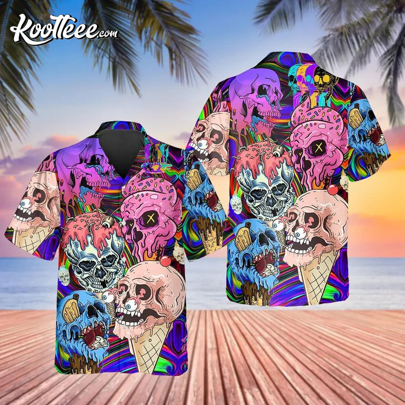 Ice Cream Halloween Hawaiian Shirt