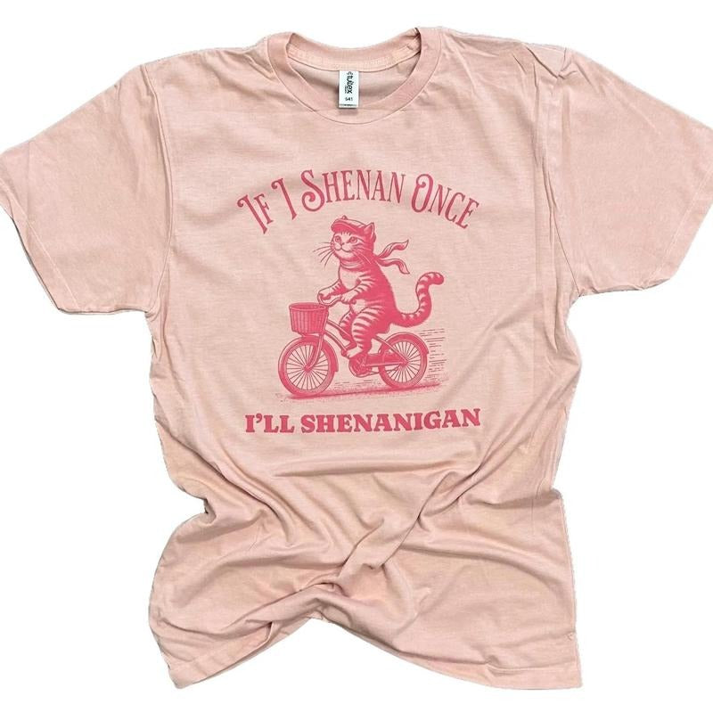 If I Shenan Once I'll Shenanigan - Funny Cat Shirt Hoodie, Sweatshirt | InkThreadWorks.com