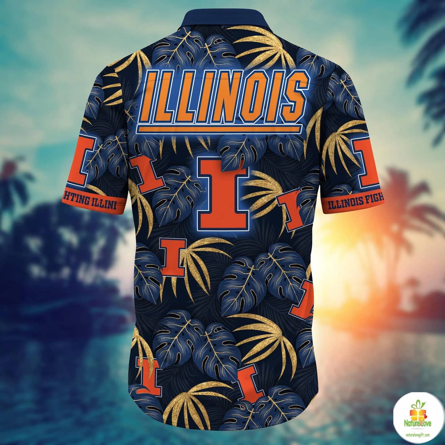 Illinois Fighting Illini NCAA Hawaiian Shirt Aloha Beach Shirts