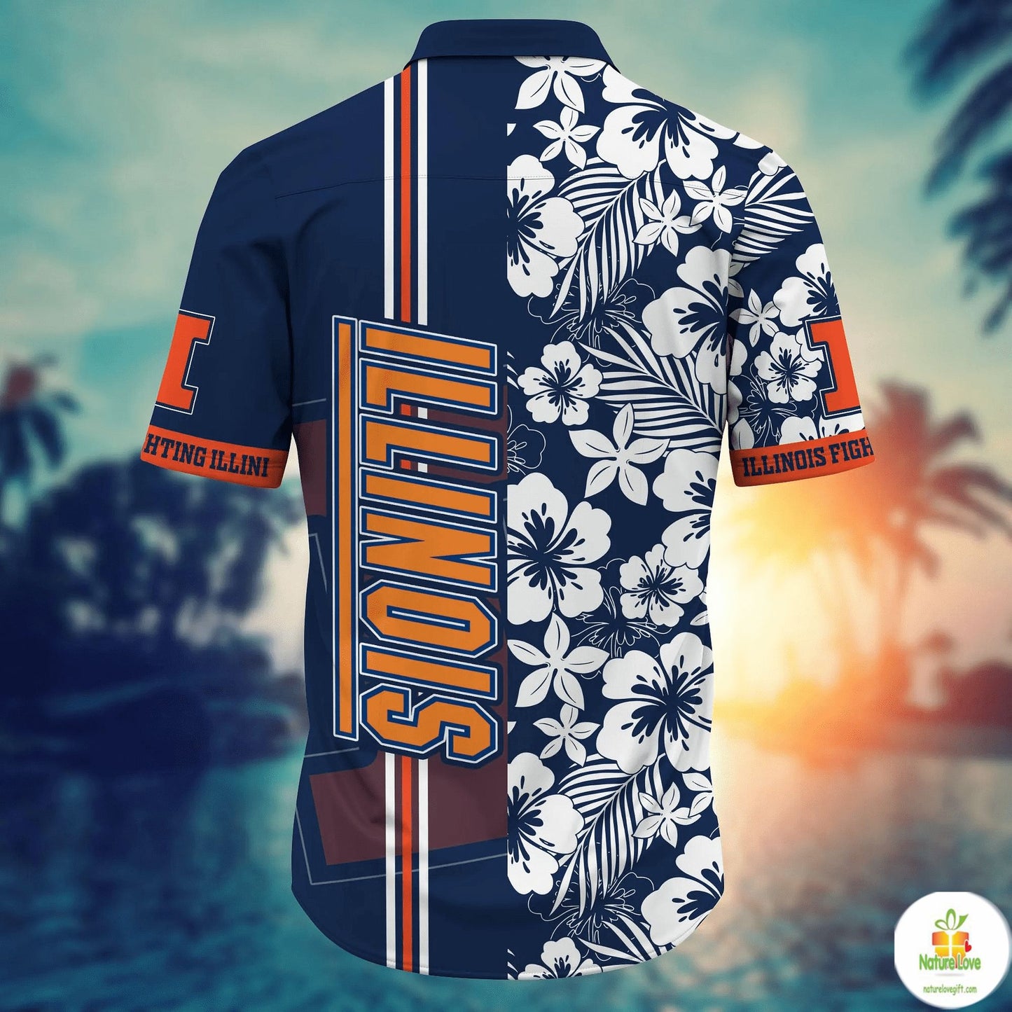 Illinois Fighting Illini NCAA Hawaiian Shirt Aloha Shirts