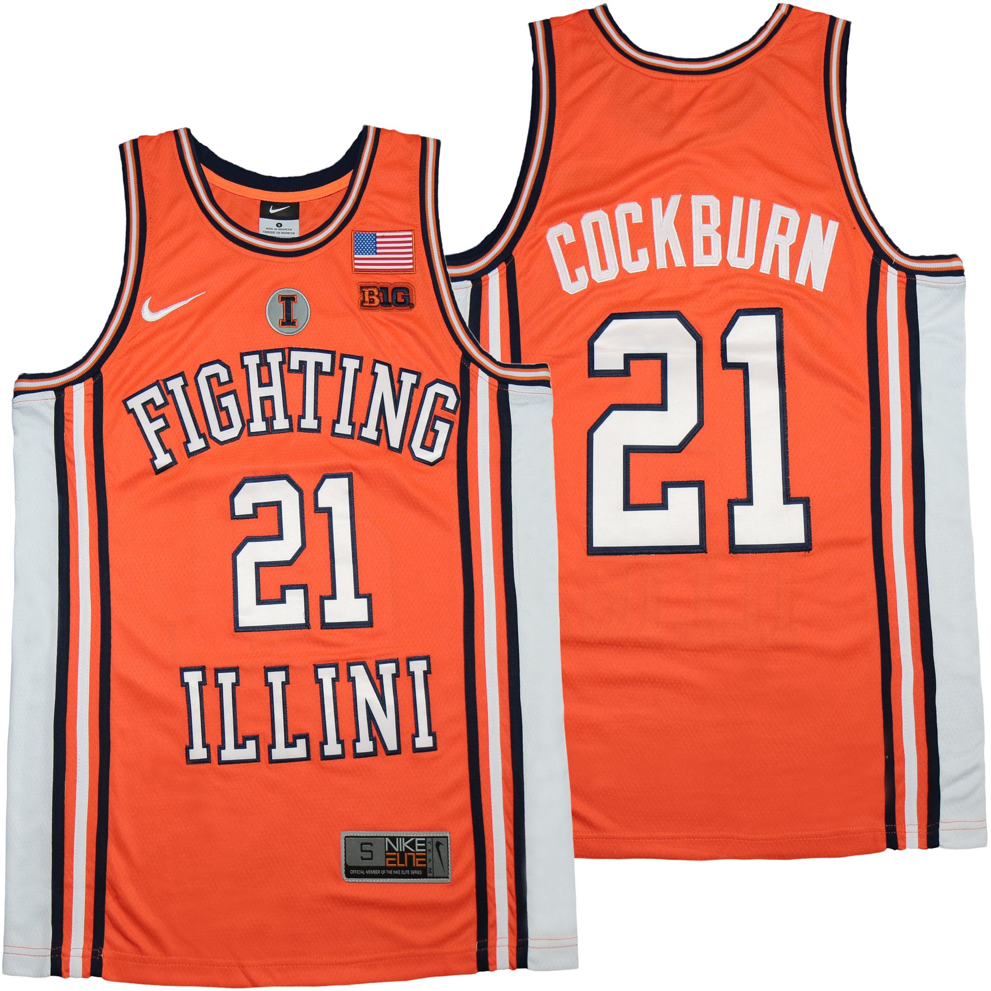Illinois Fighting Illini #21 Kofi Cockburn Style 2