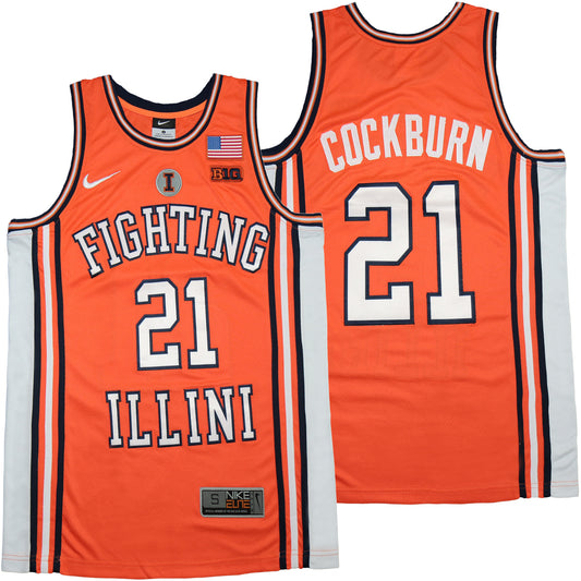 Illinois Fighting Illini #21 Kofi Cockburn Style 2