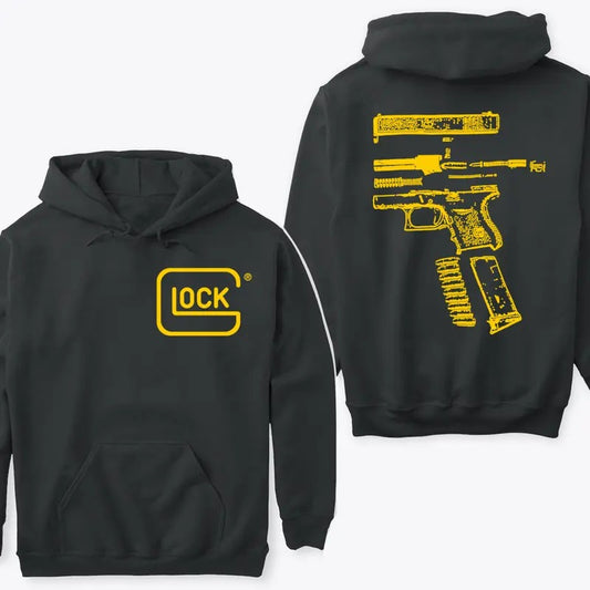 In GLock We Trust Double Side Version Hoodie Sweatshirt TShirt Menswear Top | InkThreadWorks.com