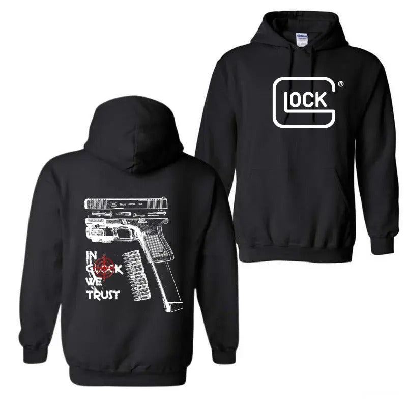 In Glock We Trust Double Side Hoodie, Disassembly Hoodie, Glock Hoodie, Unisex Classic Cotton Tee, For Men, For Women