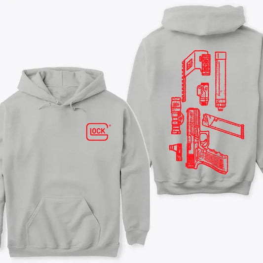 In Glock We Trust Hoodie Sweatshirt TShirt, Black Version, S to 3XL, Menswear | InkThreadWorks.com