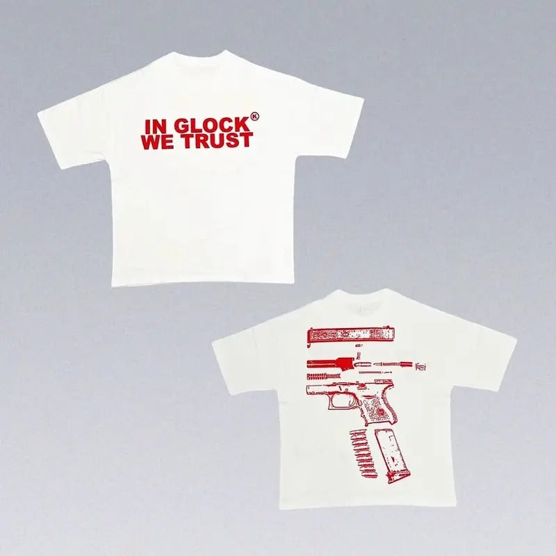 In Glock We Trust T-Shirt Hoodie, Sweatshirt | InkThreadWorks.com