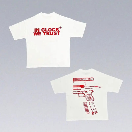 In Glock We Trust T-Shirt Hoodie, Sweatshirt | InkThreadWorks.com