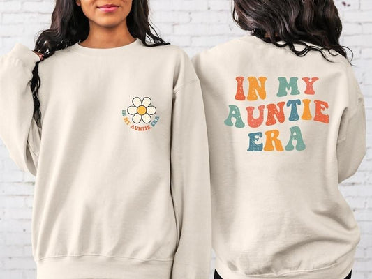 In My Auntie Era Sweatshirt, Auntie Shirt, Aunt Gift, Aunt Era Shirt, Cool Aunt Sweatshirt, Favorite Aunt Shirt, Aunt Gift
