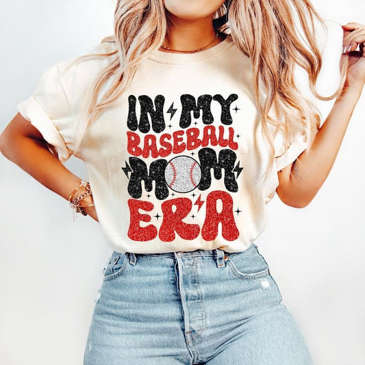 In My Baseball Mom Era T-Shirt, Baseball T-Shirt, Sports T-Shirt, Baseball Mom T-Shirt, Baseball Mama T-Shirt Hoodie,...