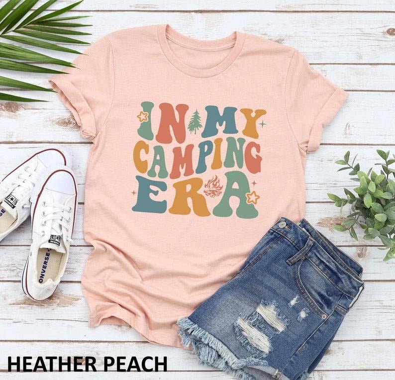 In My Camping Era Shirt, Camping Family Shirt, Camping Lover Tee, Camping Squad Shirts, Camp Tee, Adventure T-shirt,...