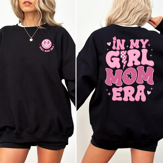In My Girl Mama Era Sweatshirt, Pinky In My Mama Era Sweater, New Mom Apparel,  Expecting Mom Crewneck, New Mama Long...
