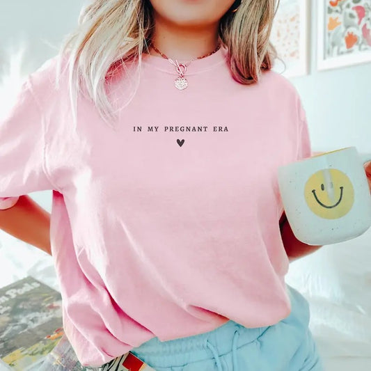 In My Pregnant Era Im Pregnant Shirt Gift For Pregnant Daughter Expecting Mom Gift Pregnancy Reveal Baby Announcement...