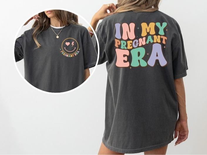 In My Pregnant Era Shirt, Pregnancy Reveal Shirt, Pregnancy Announcement Shirt, Mothers Day Shirt, New Mom Mothers Day...