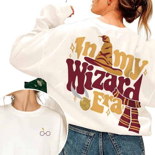 In My Wizard Era Sweatshirt, Wizard School Shirt, Wizarding World Shirt, Funny Potter Shirt Comfortable Elegance Casual...