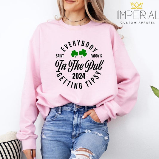 In The Pub Getting Tipsy T-Shirt, St. Patrick's Day Sweatshirt, St Patty's Day Sweatshirt, Pub Sweatshirt Hoodie