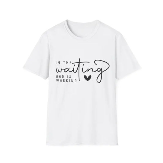 In The Waiting God Is Working Christian Easter Day T-Shirt Hoodie, Sweatshirt | InkThreadWorks.com