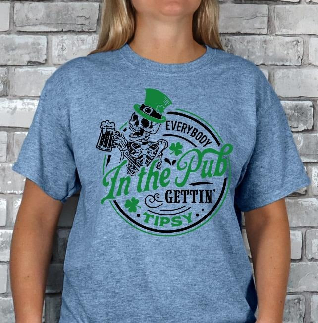 In the Pub Gettin' Tipsy T-shirt Hoodie, Sweatshirt | InkThreadWorks.com