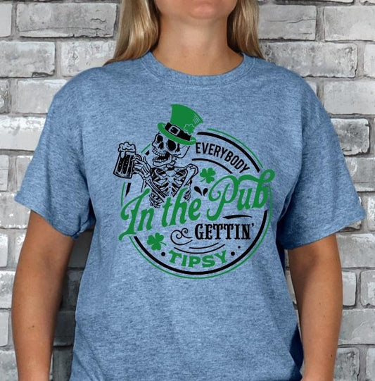In the Pub Gettin' Tipsy T-shirt Hoodie, Sweatshirt | InkThreadWorks.com