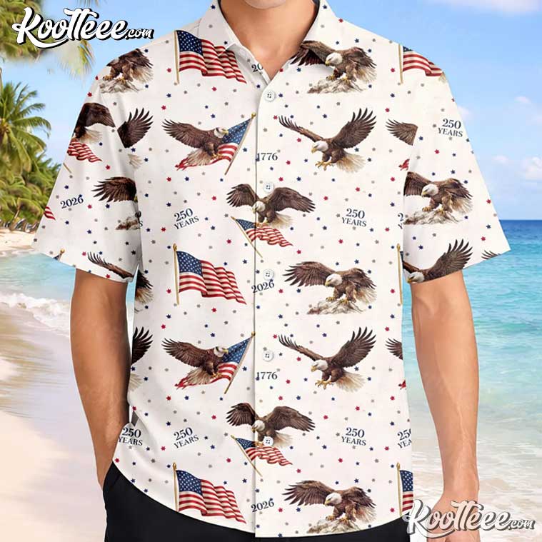 Independence Day USA 250th Anniversary Freedom Hawaiian Shirt