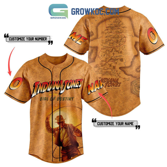 Indiana Jones Adventure Awaits Dr Jones Expeditions Personalized Baseball Jersey