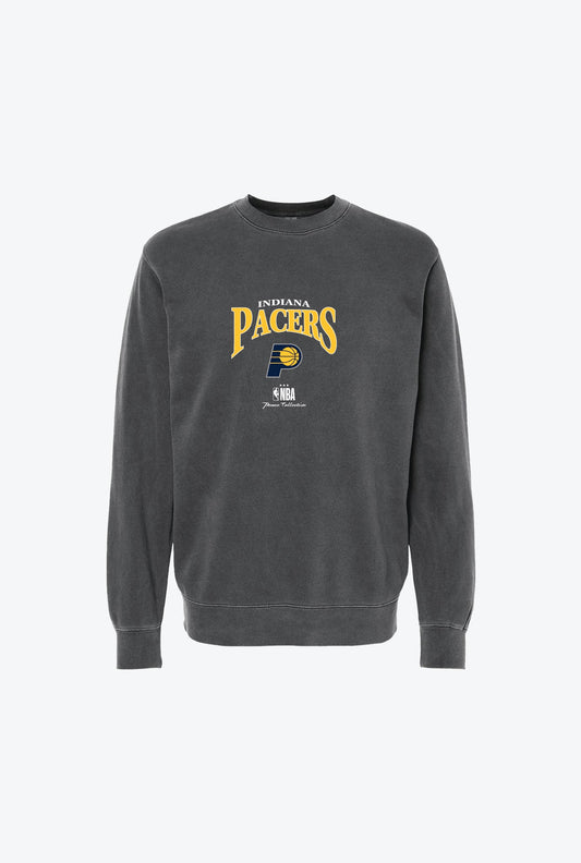 Indiana Pacers Vintage Embroidered Crewneck - Black