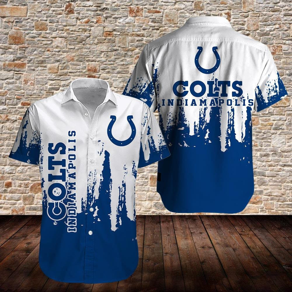 Indianapolis Colts Hawaiian Shirt Football Magic Pattern by