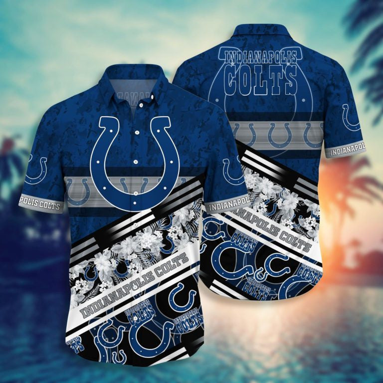 Indianapolis Colts Hawaiian Shirt Midnight Sky Design 466276