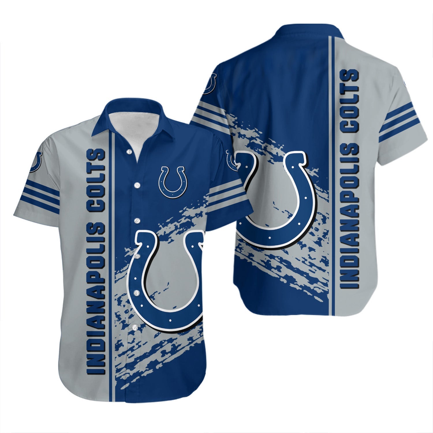 Indianapolis Colts Hawaiian Shirt Skyline Rush Design 223066