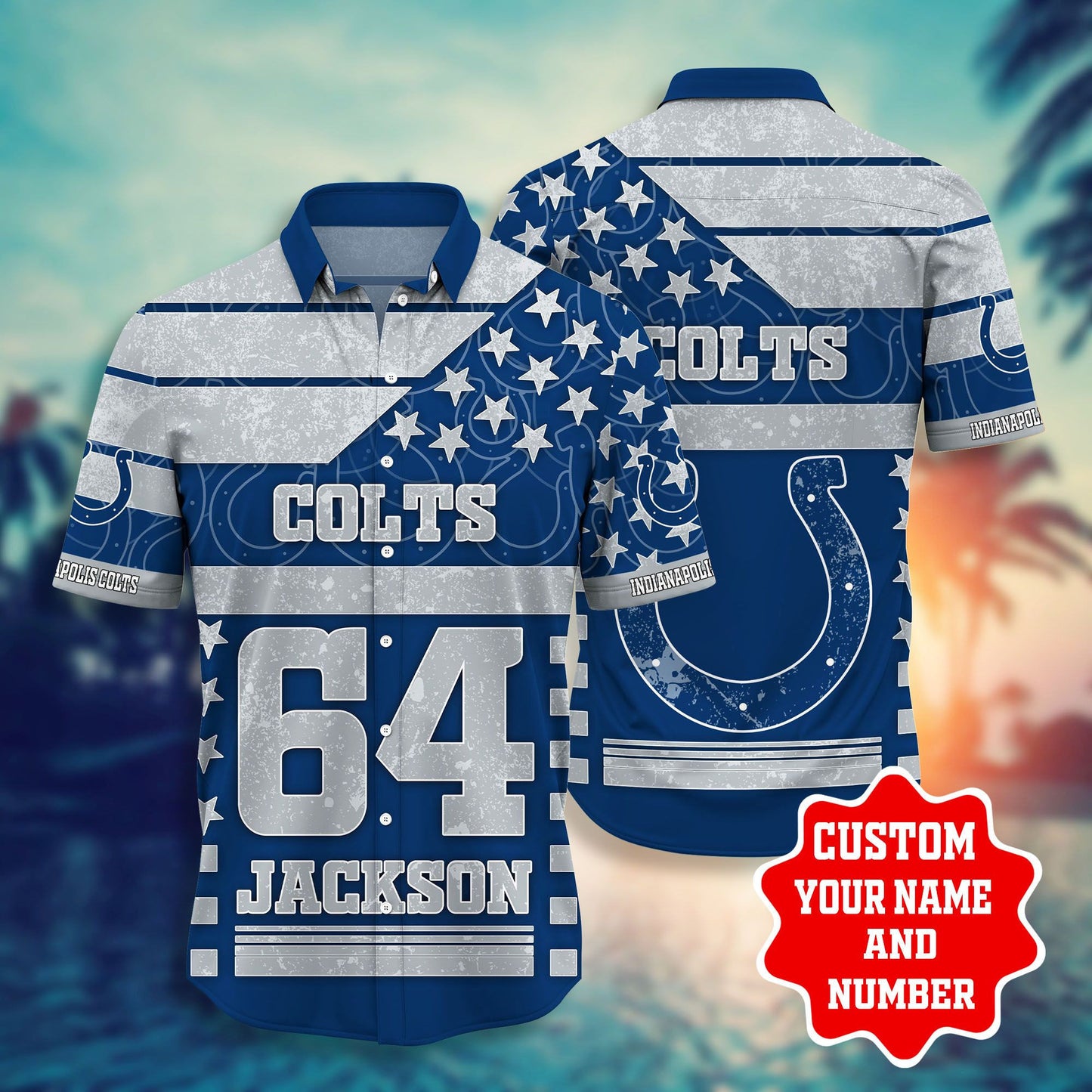 Indianapolis Colts Custom Name Hawaiian Shirt 149052