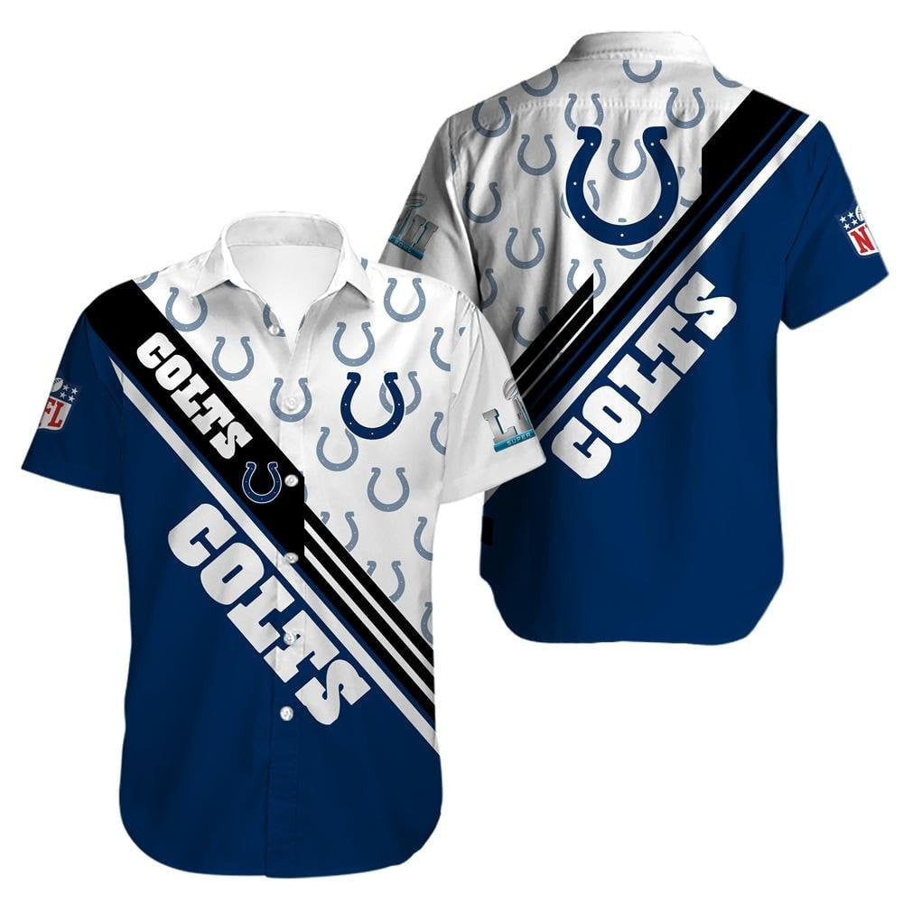 Indianapolis Colts Hawaiian Shirt Sunset Touchdown Design 686561