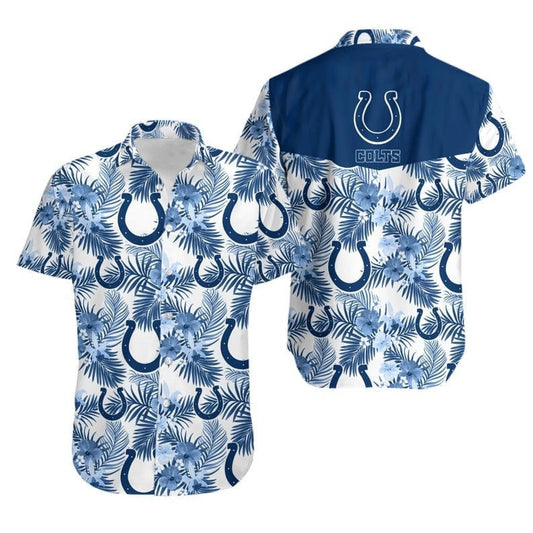 Indianapolis Colts Hawaiian Shirt Sunset Wave Paradise Design 162318