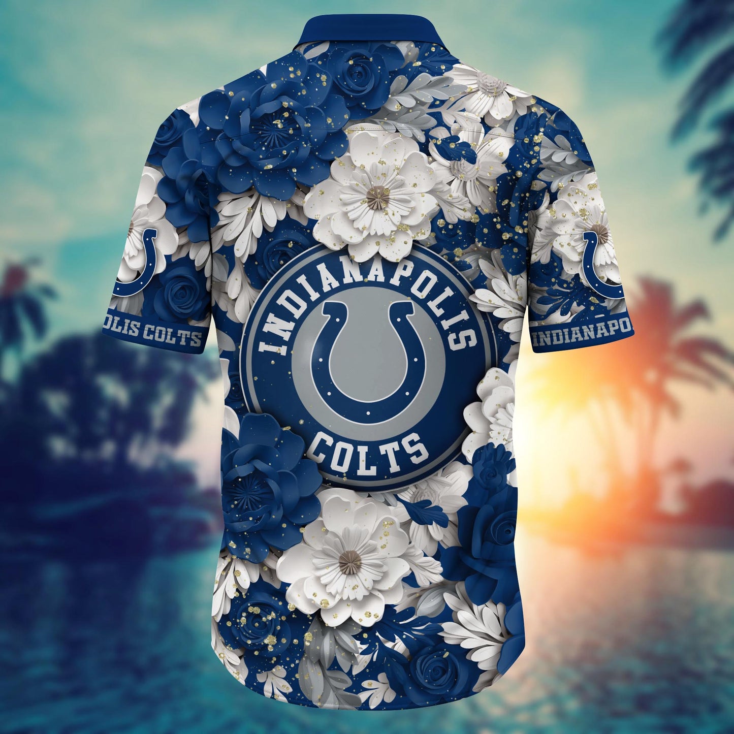 Indianapolis Colts Hawaiian Shirt Thunderstorm Design 333479
