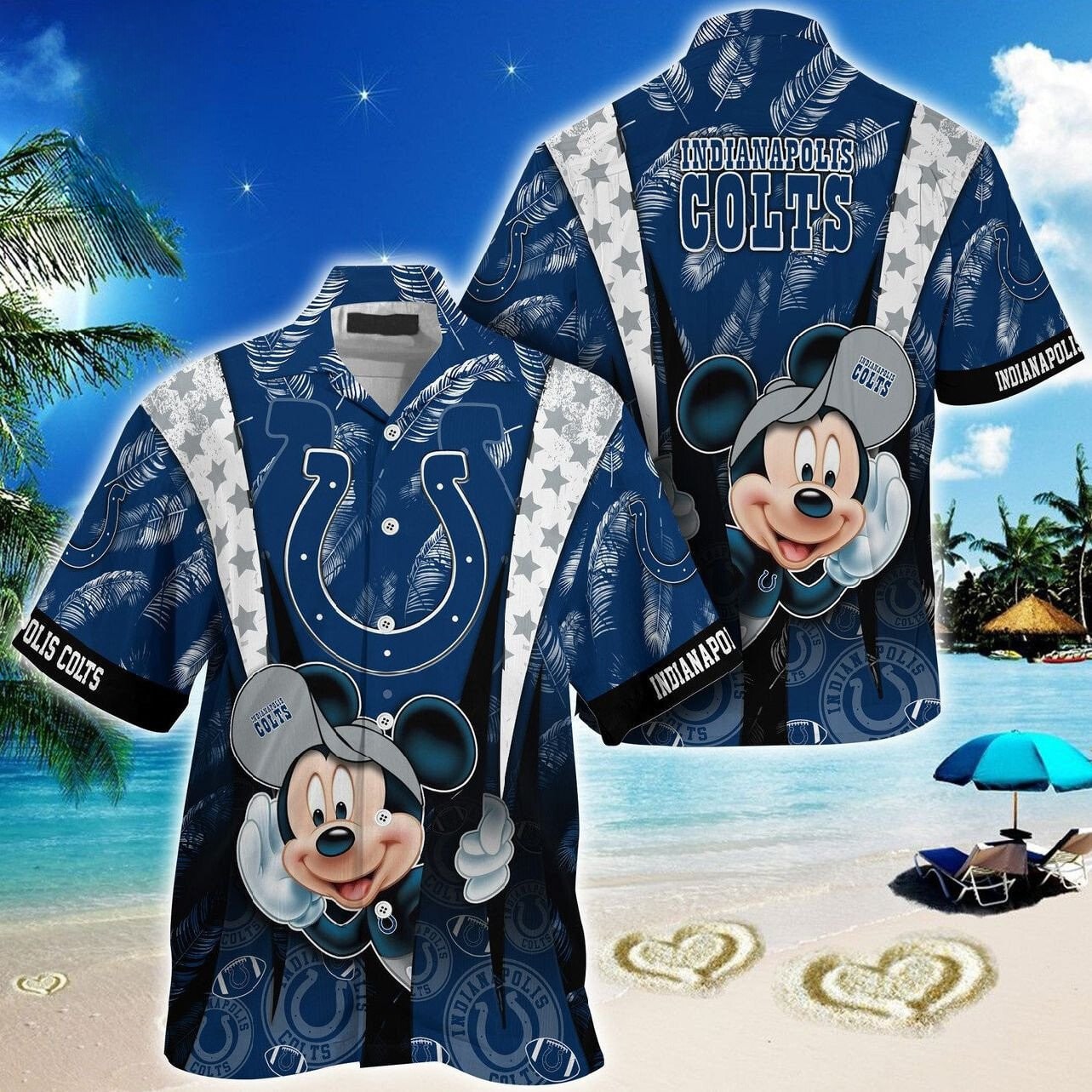 Indianapolis Colts Hawaiian Shirt Victory Waves Design 988924