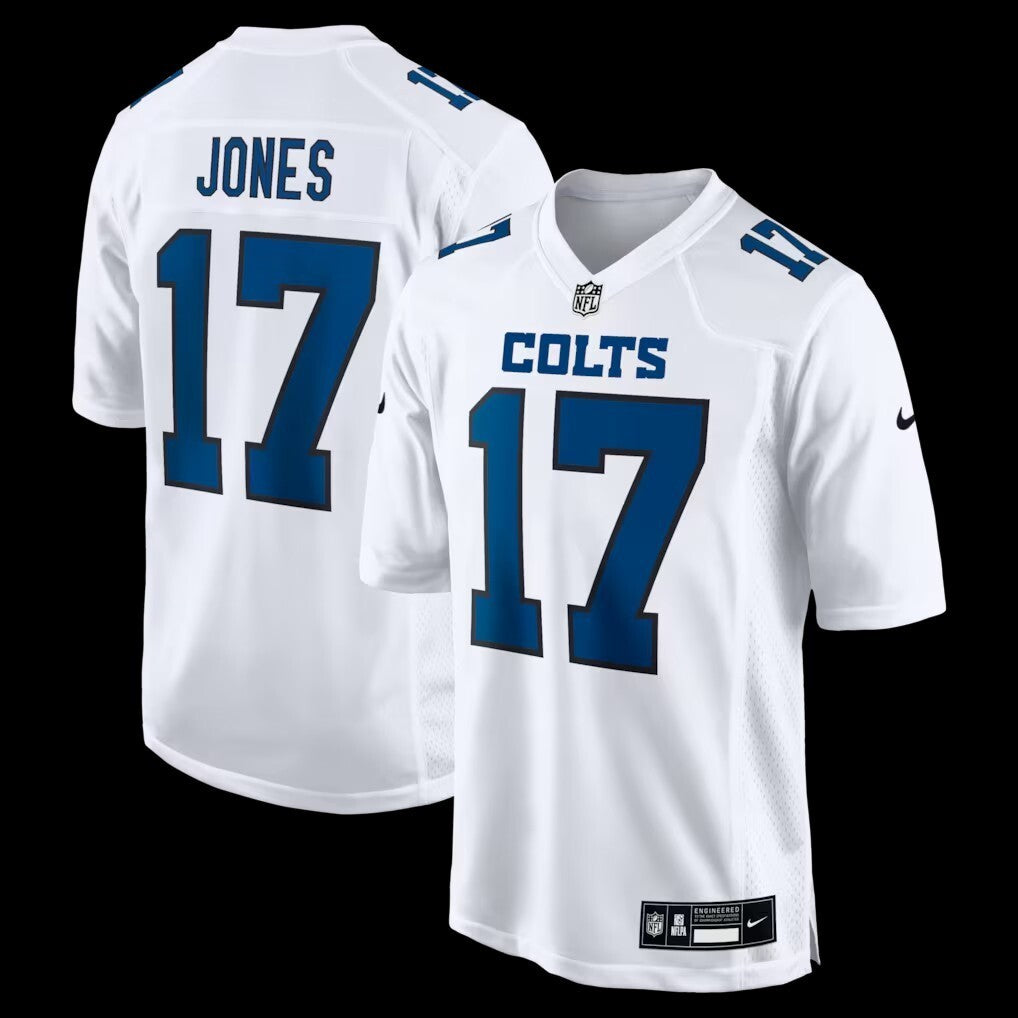 Indianapolis Colts #17 Daniel Jones Fashion Game Jersey - White