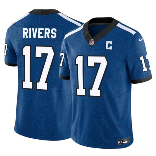 Indianapolis Colts #17 Philip Rivers Blue 2025 F.U.S.E. Throwback Vapor Limited