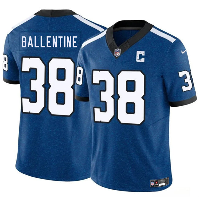 Indianapolis Colts #38 Corey Ballentine Blue 2025 F.U.S.E. Throwback Vapor