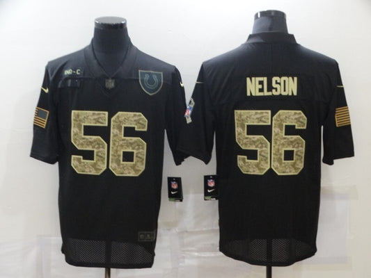 Indianapolis Colts #56 Quenton Nelson 20 Salute Camo Text 745