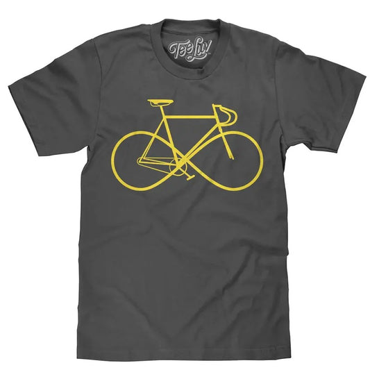 Infinity Sign Bicycle T-Shirt - Gray Hoodie, Sweatshirt | InkThreadWorks.com