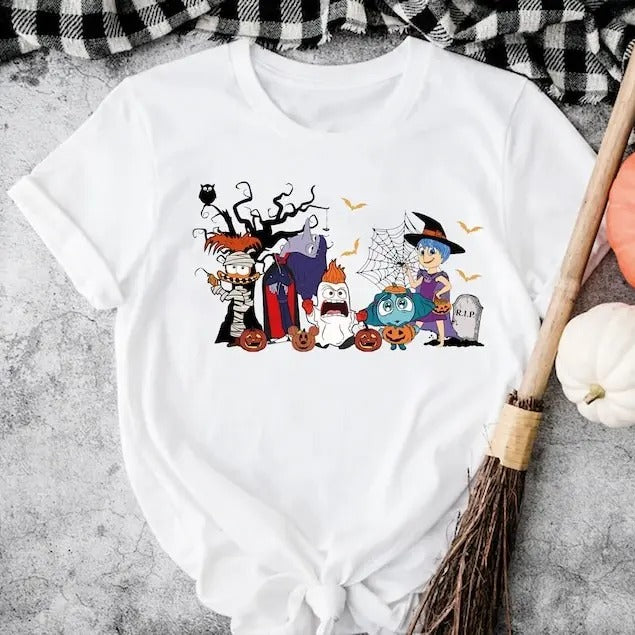 Inside Out Halloween Shirt, Trick or Treat Shirt, Joy Sadness Anxiety Anger Shirt, Core Memory Day Shirt, Pumpkin...